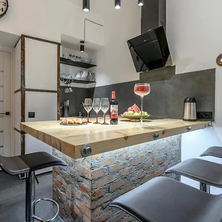 Appartement три квартала от оперного-тихий лофт-новый апарт